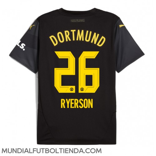 Camiseta Borussia Dortmund Julian Ryerson #26 Segunda Equipación Replica 2024-25 mangas cortas